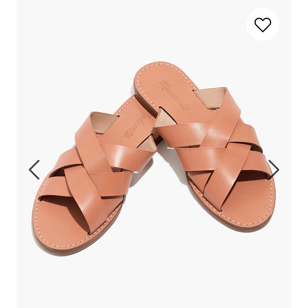 NWT Madewell Boardwalk Woven Slide Sandals